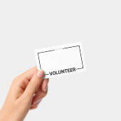 Blank-Volunteer-Abzeichen Ausweis (Handheld)