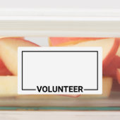 Blank Volunteer Name Abzeichen Etiketten (Befestigt)