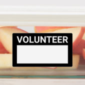 Blank Volunteer Name Abzeichen Labels Etiketten (Befestigt)