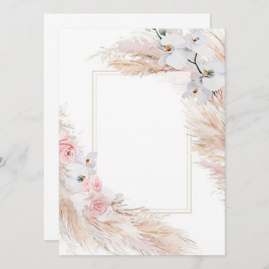 Blank Vorlage Bläscheneinladung/Save the Date (Vorne/Hinten)