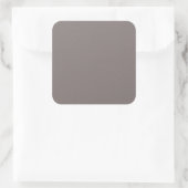 Blank Vorlage Fügen Sie Ihren Bildtext elegant gra Quadratischer Aufkleber (Tasche)