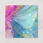 Blank Watercolor Business Card Quadratische Visitenkarte (Vorderseite)