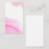 Blank Watercolor Business Card Visitenkarte (Vorne/Hinten)
