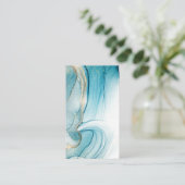 Blank Watercolor Business Card Visitenkarte (Stehend Vorderseite)