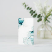 Blank Watercolor Business Card Visitenkarte (Stehend Vorderseite)