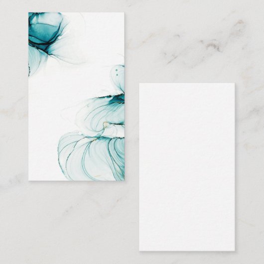 Blank Watercolor Business Card Visitenkarte (Vorne/Hinten)