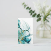 Blank Watercolor Business Card Visitenkarte (Stehend Vorderseite)
