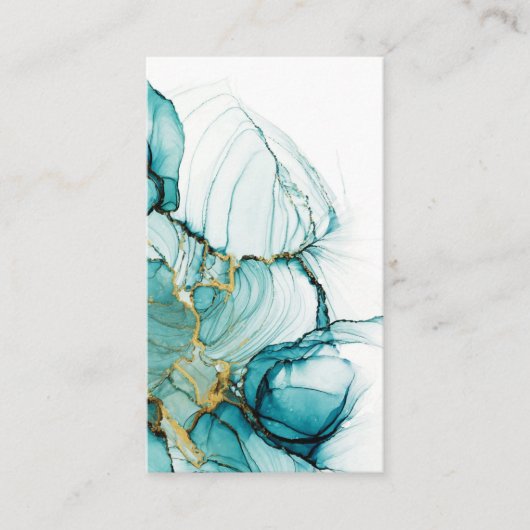 Blank Watercolor Business Card Visitenkarte (Vorderseite)