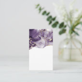 Blank Watercolor Business Card Visitenkarte (Stehend Vorderseite)