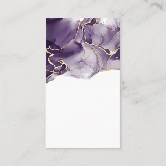 Blank Watercolor Business Card Visitenkarte (Vorderseite)