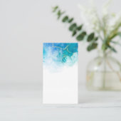 Blank Watercolor Business Card Visitenkarte (Stehend Vorderseite)