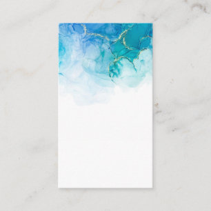 Blank Watercolor Business Card Visitenkarte