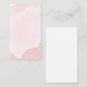 Blank Watercolor Business Card Visitenkarte (Vorne/Hinten)