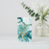 Blank Watercolor Business Card Visitenkarte (Stehend Vorderseite)