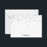 Blank Wedding Advice Card, Ehefrau, Mommy Schwarz- Hinweiskarte<br><div class="desc">Saubere leere Karte für Hochzeitsratschläge,  Mama Ratschläge,  Ehefrau Ratschlag Karte in eleganter Weise in Konfetti Design präsentieren.</div>