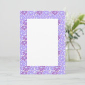 Blank Wedding Einladung - lila Tag (Stehend Vorderseite)