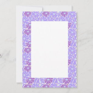 Blank Wedding Einladung - lila Tag
