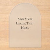 Blank Wedding Templates | Elegant Customizable Acryleinladungen (Vorderseite)