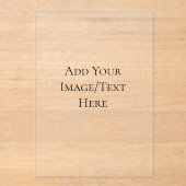 Blank Wedding Templates | Elegant Customizable Acryleinladungen (Vorderseite)