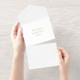 Blank Wedding Templates | Elegant Customizable  All-in-One-Einladung