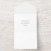 Blank Wedding Templates | Elegant Customizable All-in-One-Einladung (Innenseite)