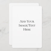 Blank Wedding Templates | Elegant Customizable Einladung (Vorne/Hinten)