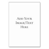 Blank Wedding Templates | Elegant Customizable Tischnummer (Vorderseite)