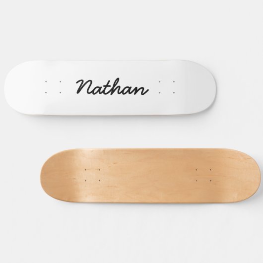 Blank weiß skateboard (Horizontal)