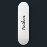 Blank weiß skateboard<br><div class="desc">Blank weiße Skateboard.Anpassen und personalisieren Sie mit Ihrem eigenen Text,  Foto,  Bild oder Design.</div>