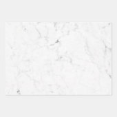 Blank-weißer Marmor Geschenkpapier Set (Vorderseite)
