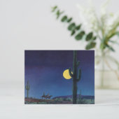 Blank West Southwest Saguaro Cactus Moonlight Ride (Stehend Vorderseite)