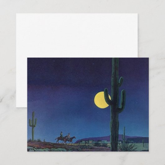 Blank West Southwest Saguaro Cactus Moonlight Ride (Vorne/Hinten)