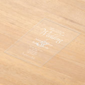 Blank White Custom Hochzeit Einladung (Ablage )