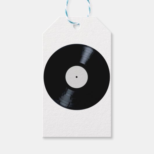 Blank-White-Record-Label Geschenkanhänger (Vorderseite)