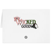 Blank Wicked Theme Tent Food Card (Rückseite Horizontal)
