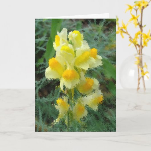 Blank Willkommen bei Spring Card Karte (Gelbe Blume)