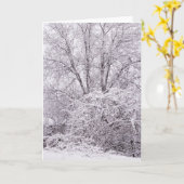 Blank Winter Scene Card Karte (Gelbe Blume)