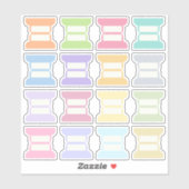 Blank Writable Index Tabs Journal Divider Foldable Aufkleber (Blatt)