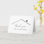 Blank-Zuhause-Referenz Dankeschön-Karte Karte (Gelbe Blume)