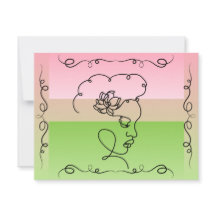 Blankarte der Peony Line