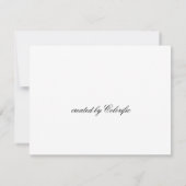 Blankarte der Roselinie Dankeskarte (Rückseite)