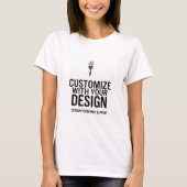 Blanke einfache anpassbare Geschäftskleidung  T-Shirt (Vorderseite)