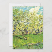 Blanke Einladung, van Gogh Orchard in Blossom Einladung (Rückseite)