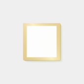 Blanke falsche Goldfolie Post-it Klebezettel (Vorderseite)