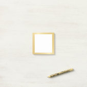 Blanke falsche Goldfolie Post-it Klebezettel (Auf Schreibtisch)