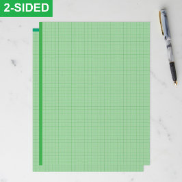 Blanke grüne Millimeterpapierbögen (Zoll-Rasterqua Briefbogen
