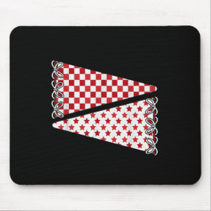 Blanke Schulspirit Mannschaftsfarben Spieltag Rot Mousepad