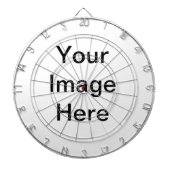 Blanke Vorlage Hinzufügen von Bild und/oder Text Dartscheibe (vorne)