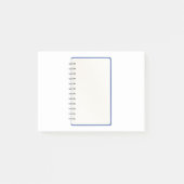 Blanken-Spiralnotebook Post-it Klebezettel (Vorderseite)