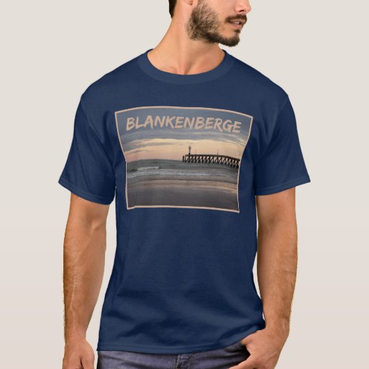 Blankenberge Sunset, Belgian Coast T-Shirt (Vorderseite)